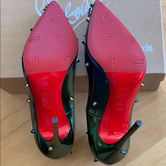 Christian Louboutin Degraspike scarabe size 38.5 - Picture 4 of 5